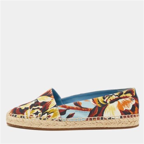 burberry hodgeson floral espadrille flats|Burberry Hodgeson Heart Platform Espadrille Flats Shoes.